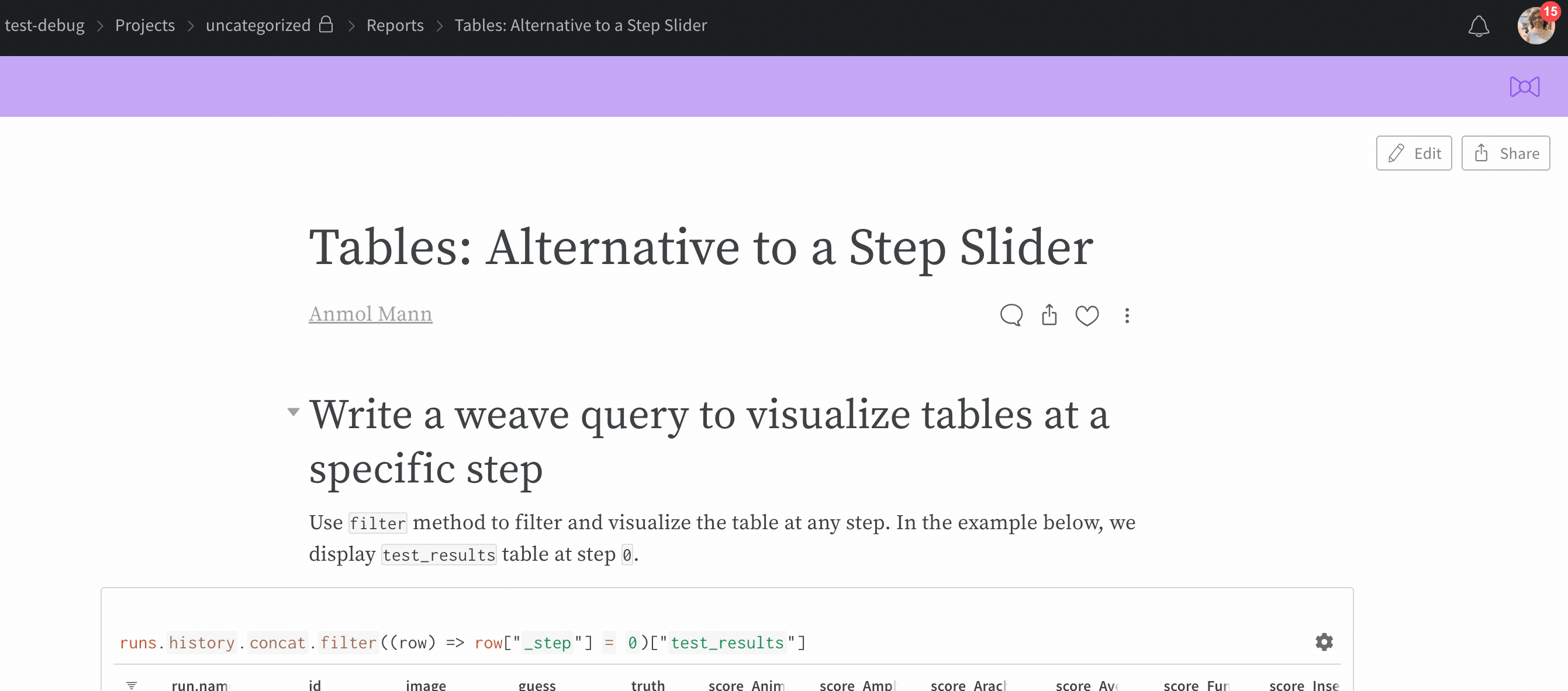 View-only report links